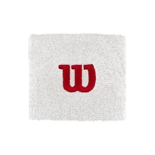 Wilson Sweatband Logo small white 2-pack